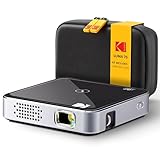 Kodak Ultra Mini Rechargeable Pocket Projector – DLP Pico Black Projector 100” Display, HDMI/USB/Micro SD, Built-in Speaker & Carrying Case