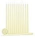 12 Pack Tall Taper Candles - 10 Inch Ivory Dripless, Unscented Dinner Candle - Paraffin Wax with Cotton Wicks - 8 Hour Burn Time