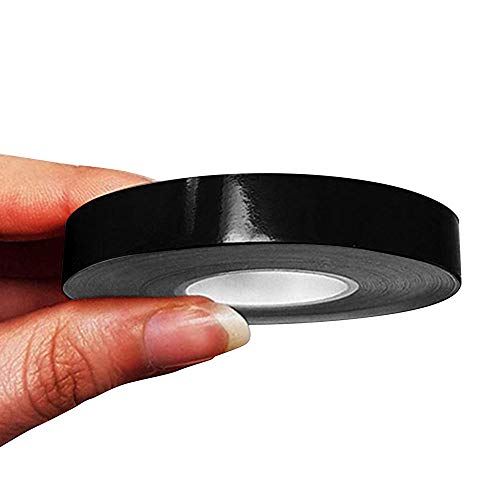 4R Quattroerre.it 10496 Trim Stripes Bandes Adhésives pour Voitures, Noir, 10 mm x 10 MT