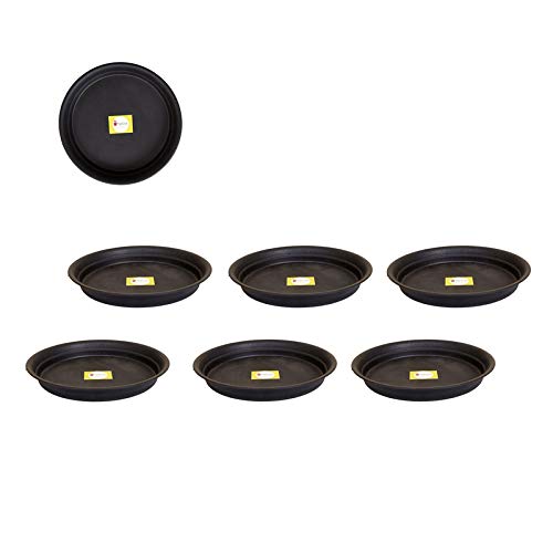SPYLARKS™ Super Quality Planter Gamla Bottom Plate/Tray/Saucer Base Plate/Dip Tray for Flower Pots-Black(18inch)(Pack of 6) (B08GLTYSGL) Amazon Price History, Amazon Price Tracker