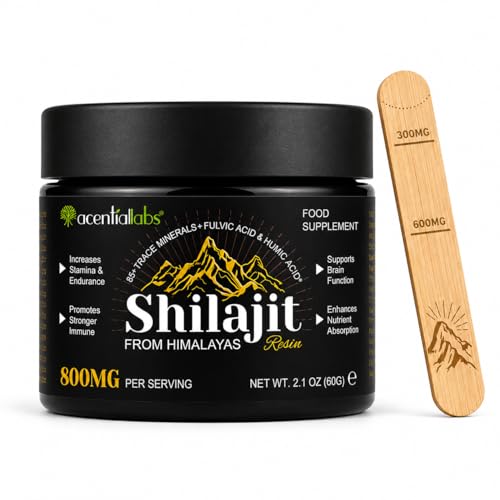 Shilajit Puro del Himalaya – Resina Natural Premium con Ácido Fúlvico y Minerales – Energía, Vitalidad y Bienestar – 60 g de Auténtica Resina de Shilajit.