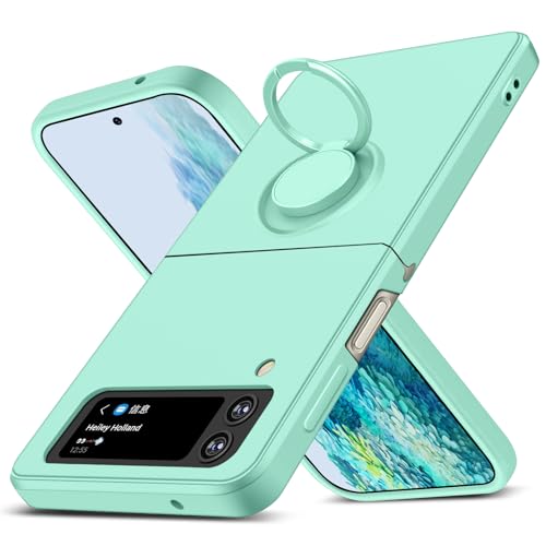Duluqboba �P�[�X �Ή� Galaxy Z Flip 3 5G �p�� �P�[�X �����O �V���R�� �����Y�ی� ���^ 360°��] �ԍڃz���_�[ TPU ��̌^ �h�� �y�� �X�g���b�v�z�[�� ���ϖh�~ �l���Ռ��z�� ������� ����~�� �t�B�b�g�� �Ή�