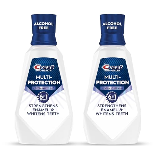 Crest Pro-Health Advanced Mouthwash, Alcohol Free, Extra Whitening, Energizing Mint Flavor, 2x946mL...