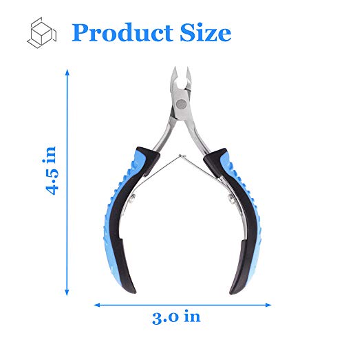 Ivon Cuticle Trimmer, Professional Non-Slip Cuticle Cutter Stainless Steel Nipper #TOP5