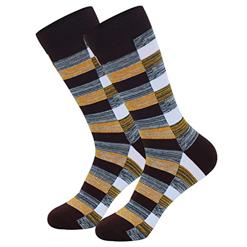 Image of HHX YONLEE Dress Socks 5 /6 /10 Pairs Crew Argyle Colorful Cotton Novelty Casual Happy Fun