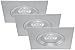 Produktbild Briloner Leuchten, 7281-034, LED Einbauleuchten Set 3-flammig, inkl. 3 x LED-Platine 5W, silberfarbig