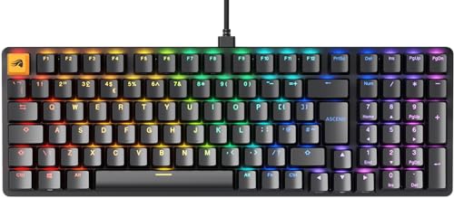 Clavier de jeu mécanique QWERTY GLORIOUS GMMK 2 noir personnalisé RGB