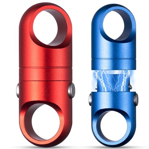 Image of FEGVE Magnetic Quick Release Keychain - One-Hand Detachable Magnet Connector with Secure Lock for Valet & EDC Use