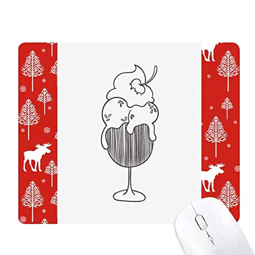 Coupe de glace la souris noël forêt vaisselle céramique noire