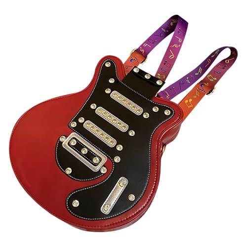 Sac à bandoulière en forme de guitare grand sac à dos léger zippé