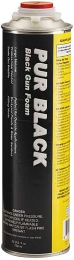 Spray Foam Sealant, 32 oz., Black
