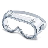 ▶ Super Protection ◀ ： Die PET-Linse kann den Schock effektiv vor Sand schützen. Schutzbrille für Antibeschlag, Kratzfestigkeit, Schlagfestigkeit, Spritzschutz, Staubschutz und Windschutz.
