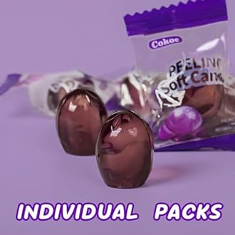 COKOC Peelable Gummies Grape,Peeling Gummies Grape Candy,Individual Packaging 2.64oz Bag Fruit Peelable Candy(Pack of 3)