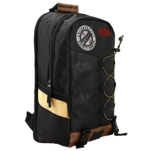 Mandalorian Bounty Hunter Flat Front With Bungee Detailing And Mesh Panels Backpack #TOP5