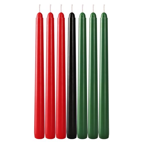 ETAWDE 7pcs Unscented 10inch Colorful Tapers Long Stick Aromatherapys for Wedding Birthday Parties Home