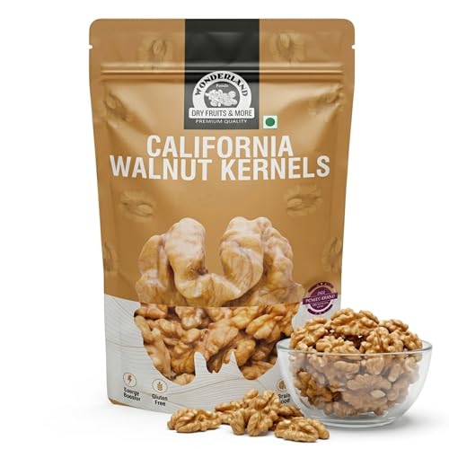 Image of WONDERLAND FOODS (DEVICE) 200 GExtra Light California Walnut Kernels (Akhrot Giri) Pouch Dry Fruits
