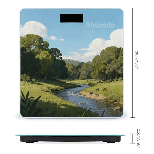 Báscula Digital de Baño Alvarado con Cristal Templado miniatura 2