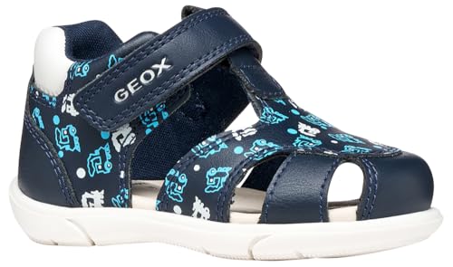 Geox Sandales pour bébé garçon B ZAPITO Boy, bleu marine/blanc, 22 EU