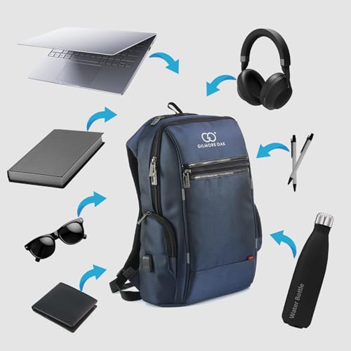 Image of Gilmore Oak Phoenix Compact Anti Theft Design Laptop Backpack Suitable up to 15.6 inch laptop size, With USB Charging Port (22 Liters)