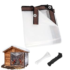 Hühnerstall Abdeckplane,Schneefeste Abdeckplanen | wasserdichte Abdeckplane Für Gewächshäuser | Für Winter Gartenschuppen Terrasse Haus Pavillon Konstruktion