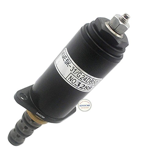 YN35V00050F1 KWE5K-31/G24DB50 Solenoid Valve (red point) - SINOCMP Excavator Solenoids for Kobelco SK200-8 SK260LC-8 SK330-8 SK350-8 Hydraulic Pump Parts, 3 Month Warranty