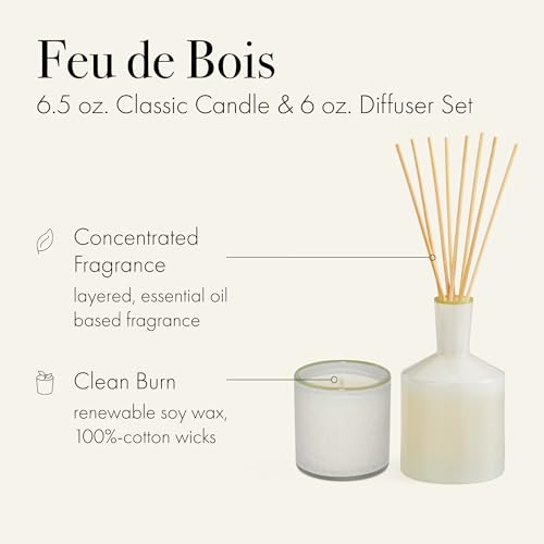 Set Feu de Bois Clásico con Vela y Difusor de LAFCO miniatura 2