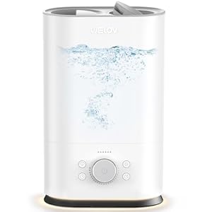 6L Humidifiers for Bedroom, WELOV BoostMist Cool Mist Humidifiers, 22dB Quiet Ultrasonic Humidifier with NightLight, 43.3″ Mist Height, Ideal for Home, Office, Health Care and Plant Care