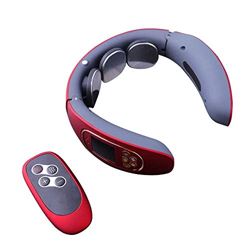 Smart AnsatzMassager Elektro Magnetic Pulse Nackenmassage mit Heizungs-Funktion Geeignet für Haus, Auto, Büro