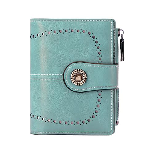 Womens Wallet Leather Bifold Rfid Blocking Wallet