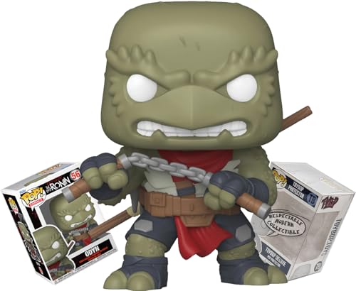 Funko TMNT The Last Ronin Odyn con Nunchuk + ToyBop Protector: Teenage Mutant Ninja Turtles Cartoon Pop! Comics Figura de vinilo (incluye estuche de coleccionista Pro-Deluxe Pop Protector Caja de