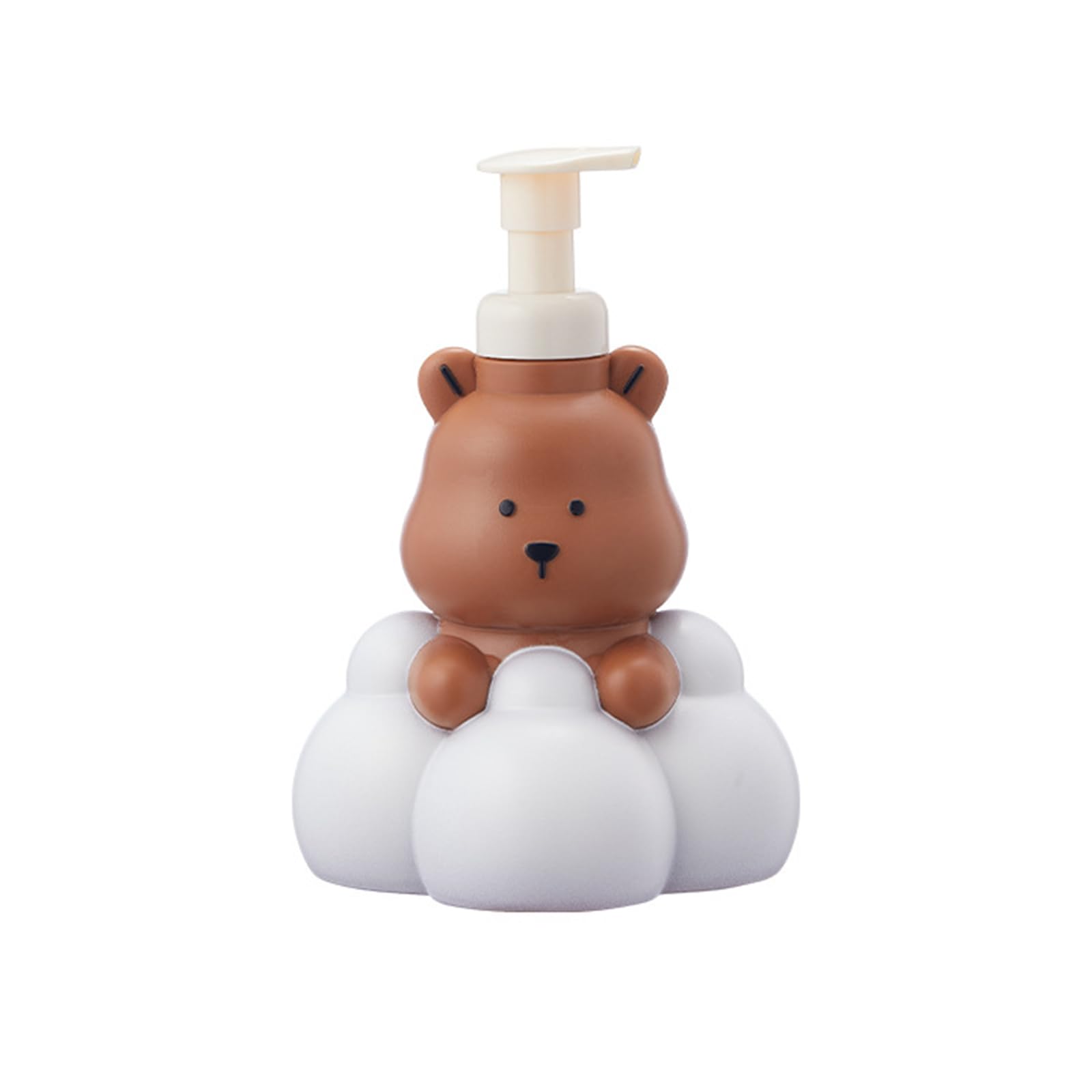 Jazuaiao 250 / 500ml Cartoon Bear Bathroom with This Cute Cartoon Bear Foam Dispenser Refillable Soap and Sanitizers Bottle Shampoo Dispenser