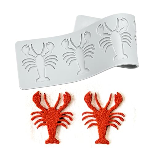 mostsom Sugarcraft - Molde de encaje para decoración de pasteles de fondant, decoración de pasteles de boda, decoración de pasteles, herramientas de cangrejo de río (E_ cangrejo de río)