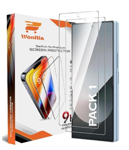 Image of WonRia Pack 1 - Borderless Tempered Glass Compatible with Samsung Galaxy Z Fold 8 Ultra 5G Edges to Edge 9H Hardness Screen Glass Protector with Easy Installation kit