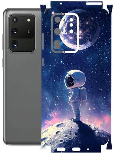 Image of AtOdds - Full Body Back Screen Guard Protector Film - Lamination Wrap Skin Sticker Compatible with Samsung Galaxy S20 Ultra | Scratchproof Matte Finish (Moon)