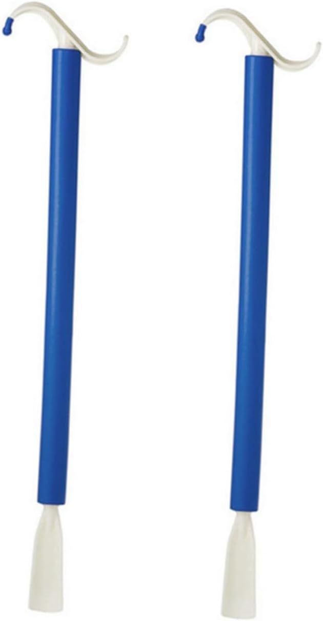 2pcs Dressing Stick Shoehorn One Auxiliary Tool Professional Lifter Convenient for Elderly Disabled Pregnant
