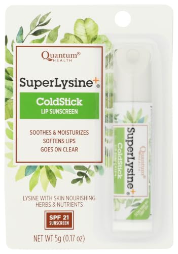 Quantum Super Lysine and Cold Stick Tube Lip Protector and Cold Sore Treatment - 0.18 oz