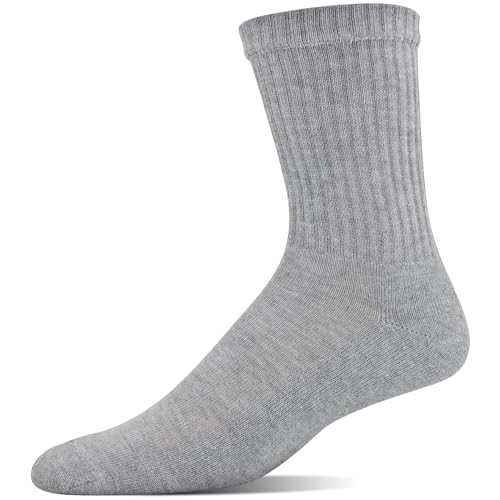 Gildan Men's Polyester Half Cushion Mid-Crew Socks, 12-pack3