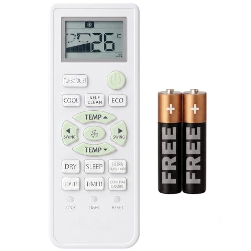 Image of K2 Haier 131F AC Remote - Compatible with Haier Twin /Dual Inverter Split AC 1.5 Ton | LCD Display | Free Batteries | 5 Years Warranty (Work Only When Your Old Remote Same)