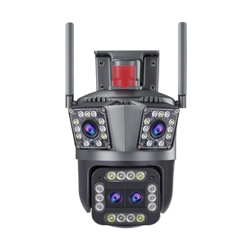 JVDDI Home Security Camera 8K 16MP Outdoor 12X Zoom Cam Thour Lens Three Screen IP Camera Security Protection Motion Detection 4K CCTV Survalance(8K 16MP No Card)