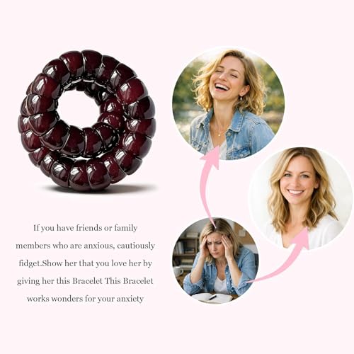 Image of Long tiantian Bodhi Fidget Bracelet for Women Natural Mudi Bodhi Seed Stretch Bracelets Protection Healing Jewelry Anxiety Relief Items