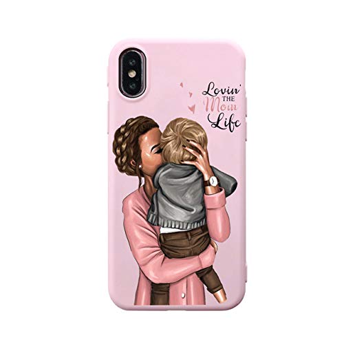 CATRON-Half-wrapped Cases - super mama boy e girl love sarra art