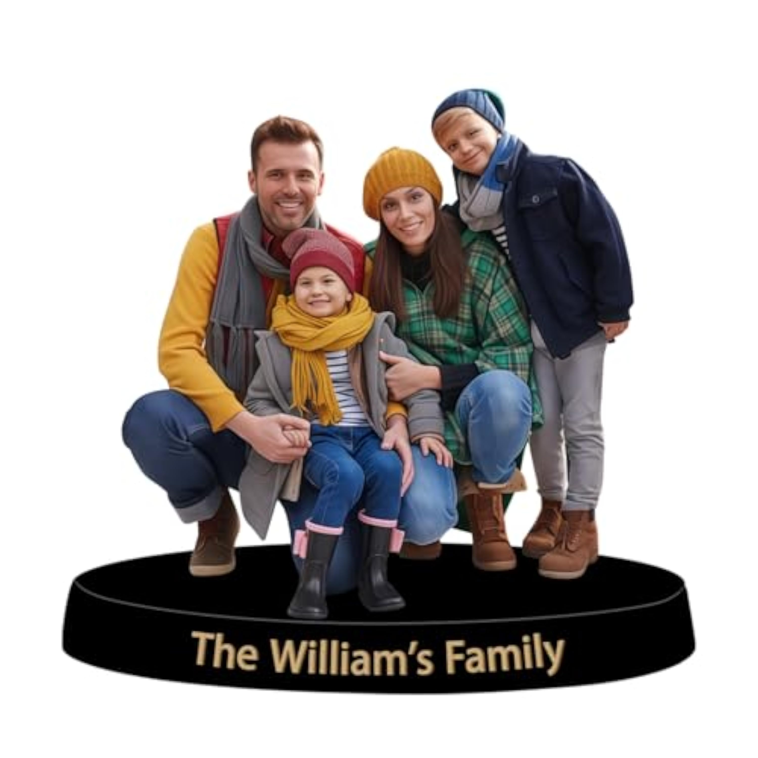 Personalizado Foto Estatua Placa Letrero, Foto Personalizada Retro Escultura de Metal, acrílico Imagen Recorte y Familia Recuerdo Estatua, Retrato Regalo para Bodas, Familia