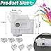 6 Pcs Printer Ink Damper, Ink Damper Replacement Part Compatible with Epson L1300, L1800, L800, L801, L810, L850 Printers, Durable