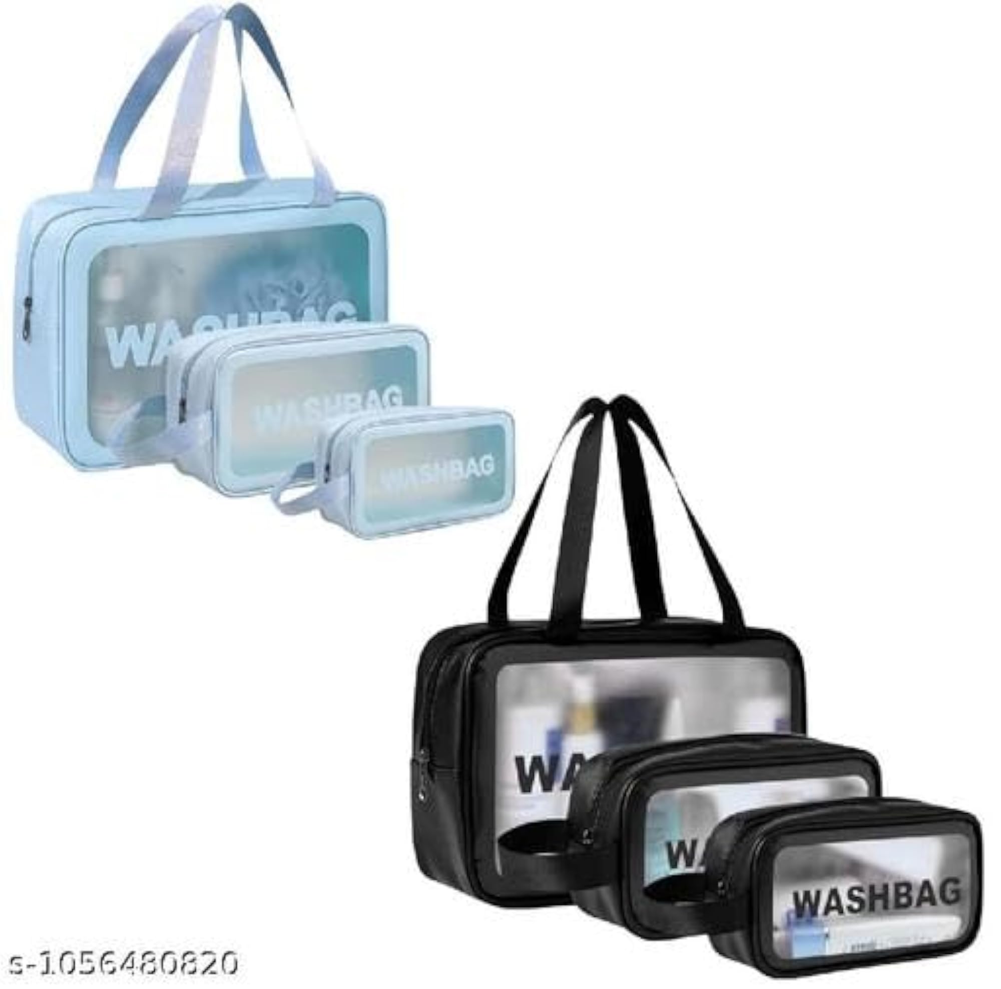 Travel Makeup Pouch Set Cosmetic Organizer Bag