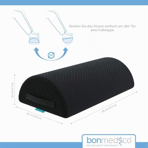 bonmedico Fußstütze Schreibtisch 3-in-1 Schwarz – Ansicht 6