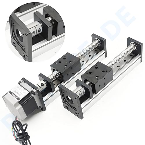 RATTMMOTOR CNC Lineartischantrieb,400mm Hub Verfahrweg Länge Lineartisch-Aktuator CNC Lineartischantrieb SFU1605 Kugelumlaufspindel mit NEMA23 Schrittmotor
