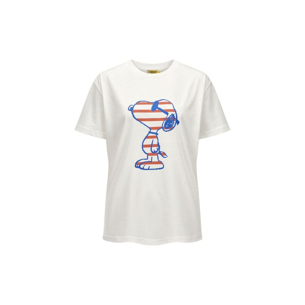 CODELLO T-Shirt Cotton Uni Snoopy Print wei
