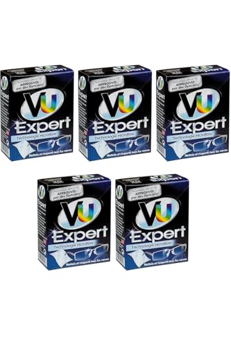 Lingettes VU Expert – Nettoyant Optique – Lingettes Nettoyantes Lunettes Microfibre – Nettoie et respecte tous les verres - 5 Boite de 20 unités