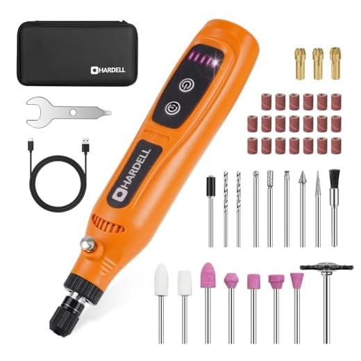 HARDELL Mini Rotary Tool with 43 Accessories