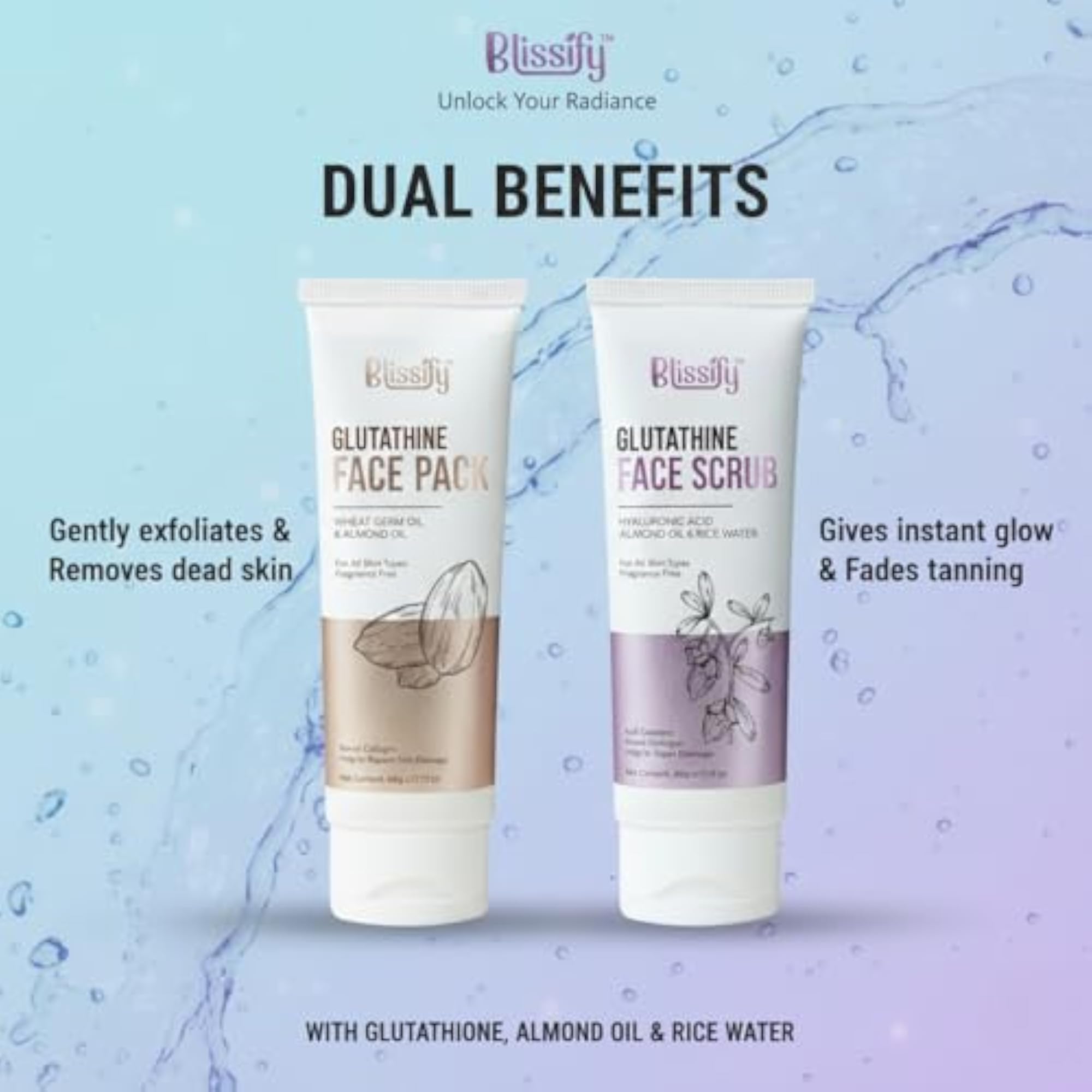 Skin Refining Duo: Glutathione Face Pack & Scrub